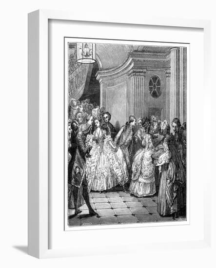 Leaving the Opera-Moreau-Framed Giclee Print