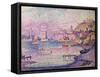 Leaving the Port of Saint-Tropez, 1902-Paul Signac-Framed Stretched Canvas