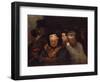 Leaving the Theater, C.1865-Honore Daumier-Framed Giclee Print