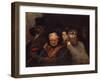 Leaving the Theater, C.1865-Honore Daumier-Framed Giclee Print