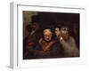 Leaving the Theater, C.1865-Honore Daumier-Framed Giclee Print