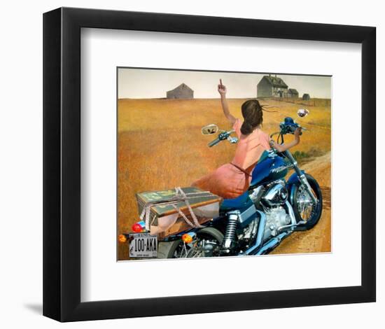 Leaving-Barry Kite-Framed Art Print