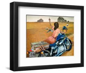Leaving-Barry Kite-Framed Art Print