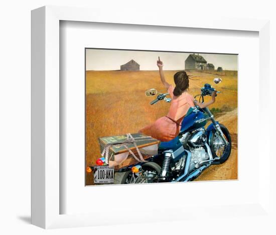 Leaving-Barry Kite-Framed Art Print