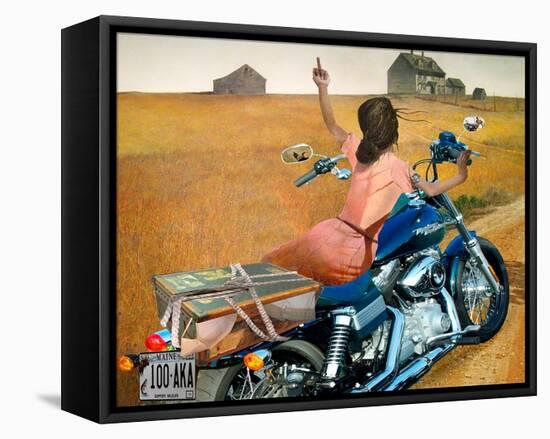 Leaving-Barry Kite-Framed Stretched Canvas