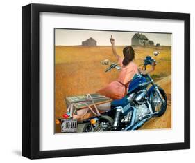 Leaving-Barry Kite-Framed Art Print