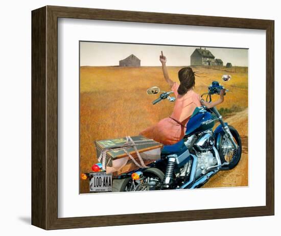 Leaving-Barry Kite-Framed Art Print