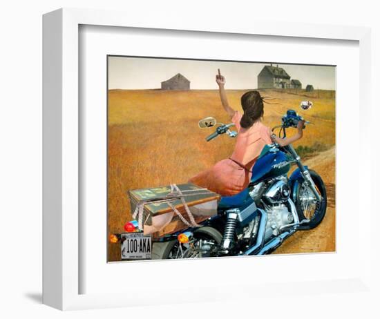 Leaving-Barry Kite-Framed Art Print