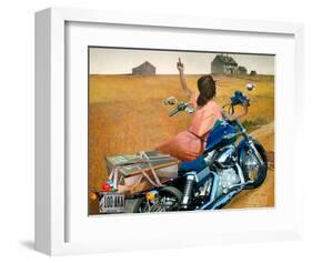 Leaving-Barry Kite-Framed Art Print