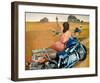 Leaving-Barry Kite-Framed Art Print