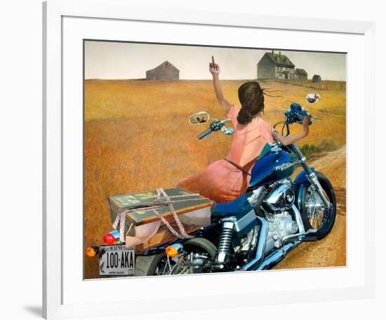 Leaving-Barry Kite-Framed Art Print