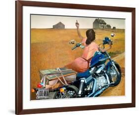 Leaving-Barry Kite-Framed Art Print