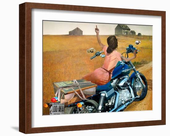 Leaving-Barry Kite-Framed Art Print