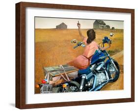Leaving-Barry Kite-Framed Art Print