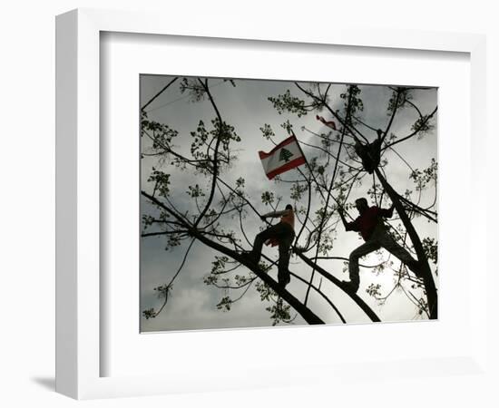 Lebanese Anti-American Protesters-null-Framed Photographic Print