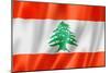 Lebanese Flag-daboost-Mounted Premium Giclee Print