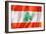 Lebanese Flag-daboost-Framed Art Print