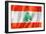 Lebanese Flag-daboost-Framed Art Print