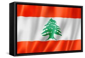 Lebanese Flag-daboost-Framed Stretched Canvas