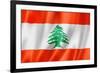 Lebanese Flag-daboost-Framed Art Print