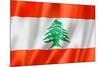 Lebanese Flag-daboost-Mounted Art Print