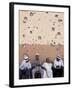 Lebanese Residents Rest in Front of a Wall-null-Framed Premium Photographic Print