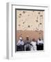 Lebanese Residents Rest in Front of a Wall-null-Framed Photographic Print