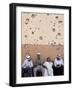 Lebanese Residents Rest in Front of a Wall-null-Framed Photographic Print