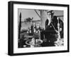 Lebanese Shepherd Smoking Water Pipe Outside His Tent-Carlo Bavagnoli-Framed Photographic Print