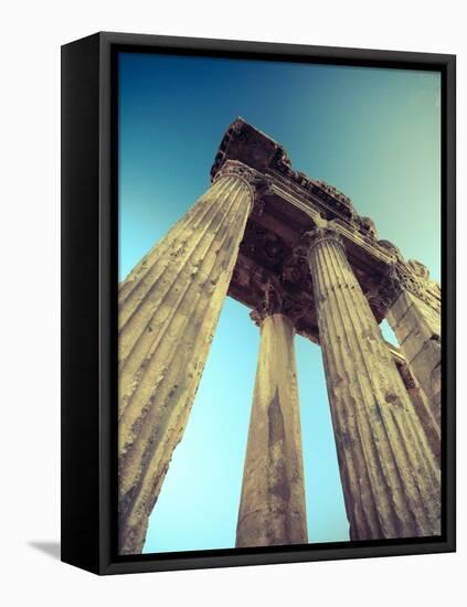 Lebanon, Baalbek, Temple of Bacchus-Michele Falzone-Framed Stretched Canvas