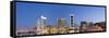 Lebanon, Beirut, the Beirut Skyline from Zaitunay Bay-Nick Ledger-Framed Stretched Canvas