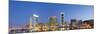 Lebanon, Beirut, the Beirut Skyline from Zaitunay Bay-Nick Ledger-Mounted Photographic Print