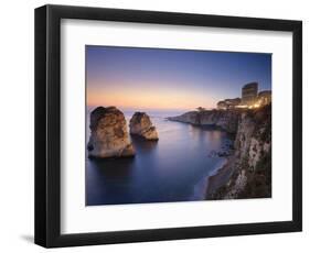 Lebanon, Beirut, the Corniche, Pigeon Rocks-Michele Falzone-Framed Photographic Print