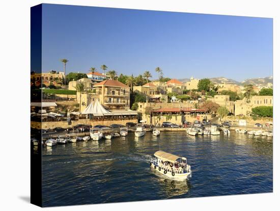 Lebanon, Byblos, Harbour-Michele Falzone-Stretched Canvas