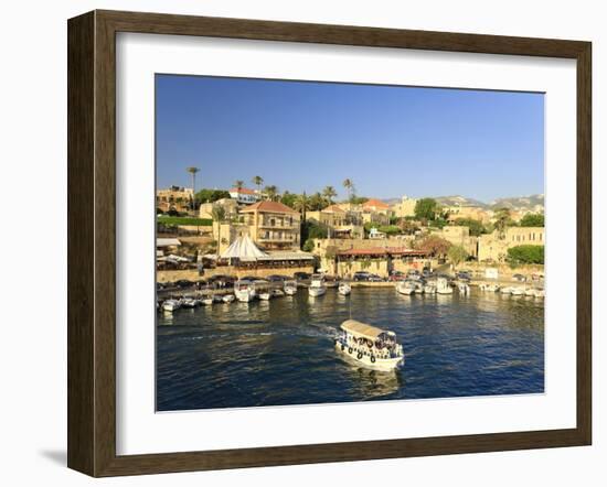 Lebanon, Byblos, Harbour-Michele Falzone-Framed Photographic Print