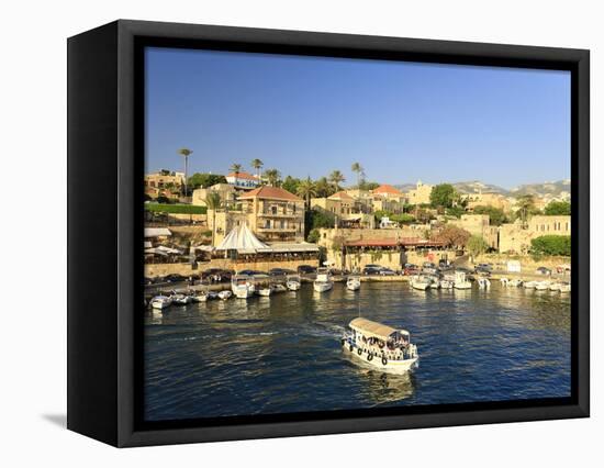 Lebanon, Byblos, Harbour-Michele Falzone-Framed Stretched Canvas