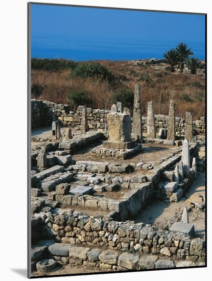 Lebanon, Byblos, the Temple of the Obelisks-null-Mounted Giclee Print