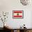 Lebanon Flag Design with Wood Patterning - Flags of the World Series-Philippe Hugonnard-Framed Premium Giclee Print displayed on a wall