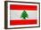 Lebanon Flag Design with Wood Patterning - Flags of the World Series-Philippe Hugonnard-Framed Art Print