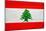 Lebanon Flag Design with Wood Patterning - Flags of the World Series-Philippe Hugonnard-Mounted Art Print