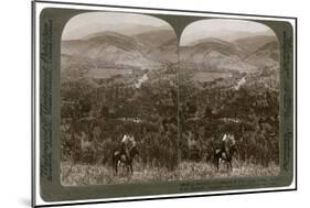 Lebanon, Looking East over the Upper Jordan Valley to Mount Hermon, 1900s-Underwood & Underwood-Mounted Giclee Print