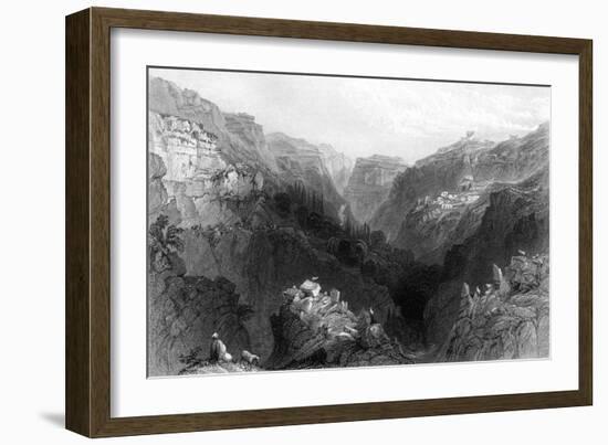 Lebanon Mount-WH Bartlett-Framed Art Print