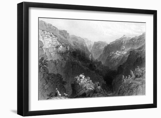 Lebanon Mount-WH Bartlett-Framed Art Print