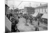 Lebanon, Oregon - View of a City Parade-Lantern Press-Mounted Art Print