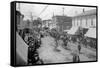 Lebanon, Oregon - View of a City Parade-Lantern Press-Framed Stretched Canvas