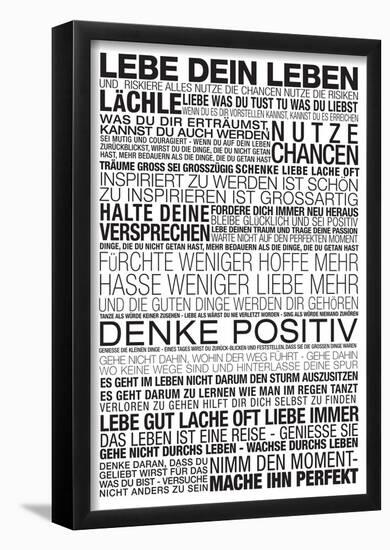 Lebe Dein Leben - This Is Your Life German-null-Framed Poster