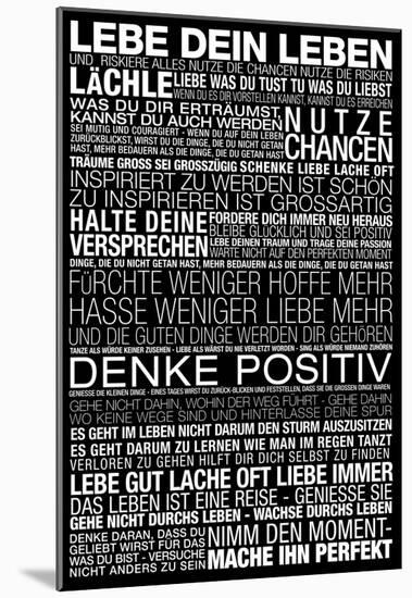 Lebe Dein Leben - This Is Your Life German-null-Mounted Poster
