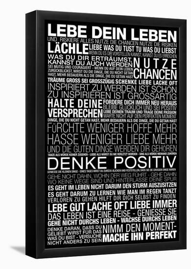 Lebe Dein Leben - This Is Your Life German-null-Framed Poster