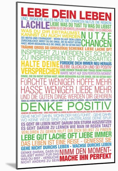 Lebe Dein Leben - This Is Your Life German-null-Mounted Poster