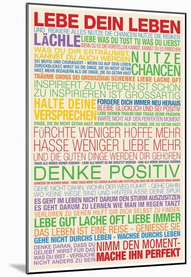 Lebe Dein Leben - This Is Your Life German-null-Mounted Poster